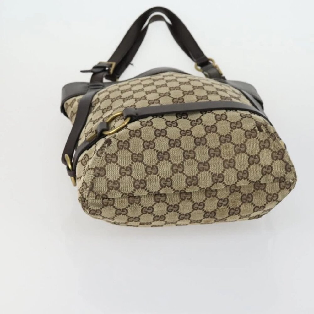 GUCCI GG Canvas Web Sherry Line Shoulder Bag 5 Set Beige Red Auth fm4976 - Picture 11 of 16